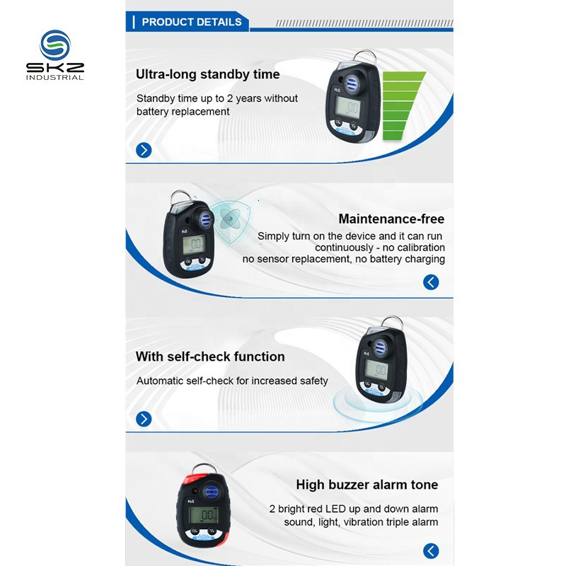 Maintenance Free Single H2S Gas Detector