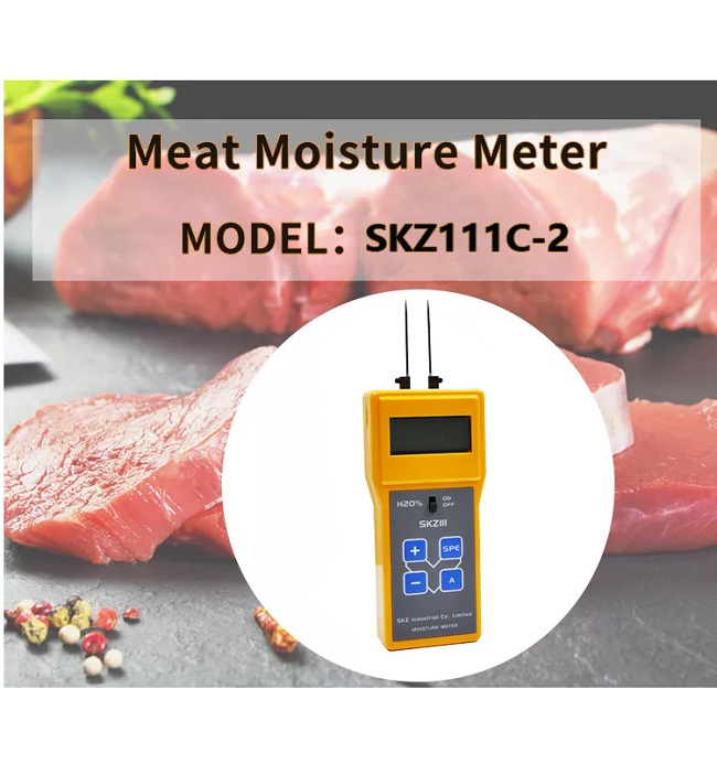 Przenośny cyfrowy miernik wilgotności mięsa SKZ111C-2 Przenośny cyfrowy miernik wilgotności mięsa SKZ111C-2