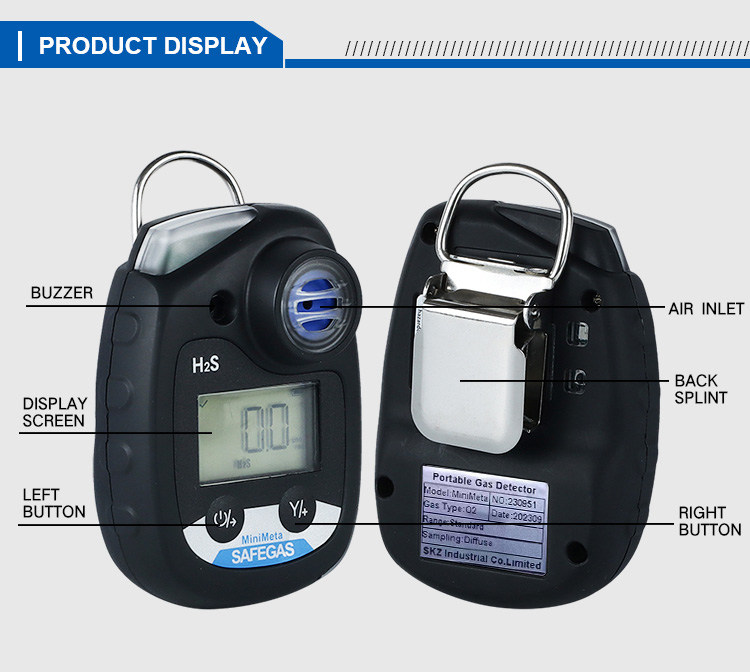 Maintenance Free Single H2S Gas Detector