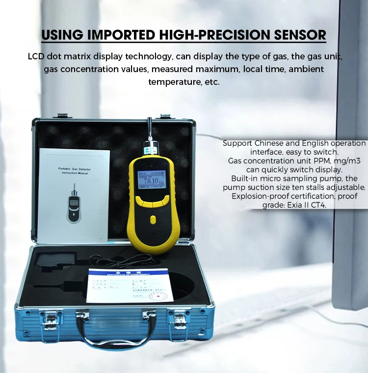 Portable VOC Gas Leak Detection Device Air Quality Tester