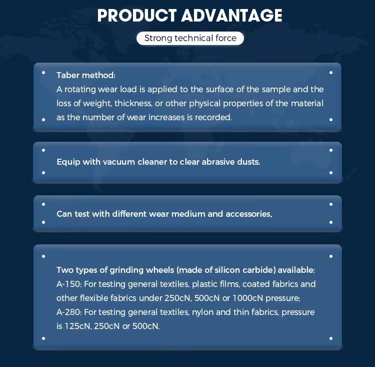 Laboratoryjny tester ścieralności Tabera do tekstyliów SKZ167 Laboratoryjny tester ścieralności Tabera do tekstyliów SKZ167